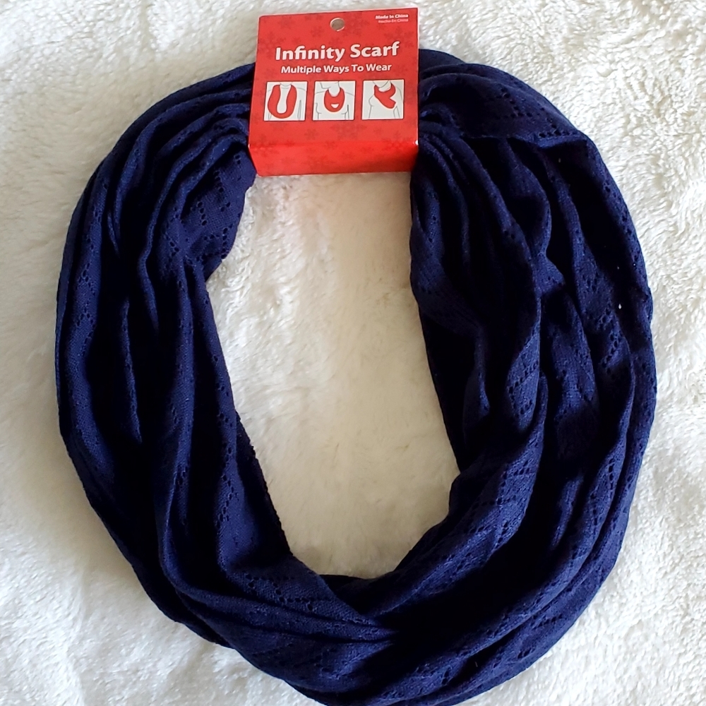 Infinity Saphire Blue Multi Way Wear Scarf